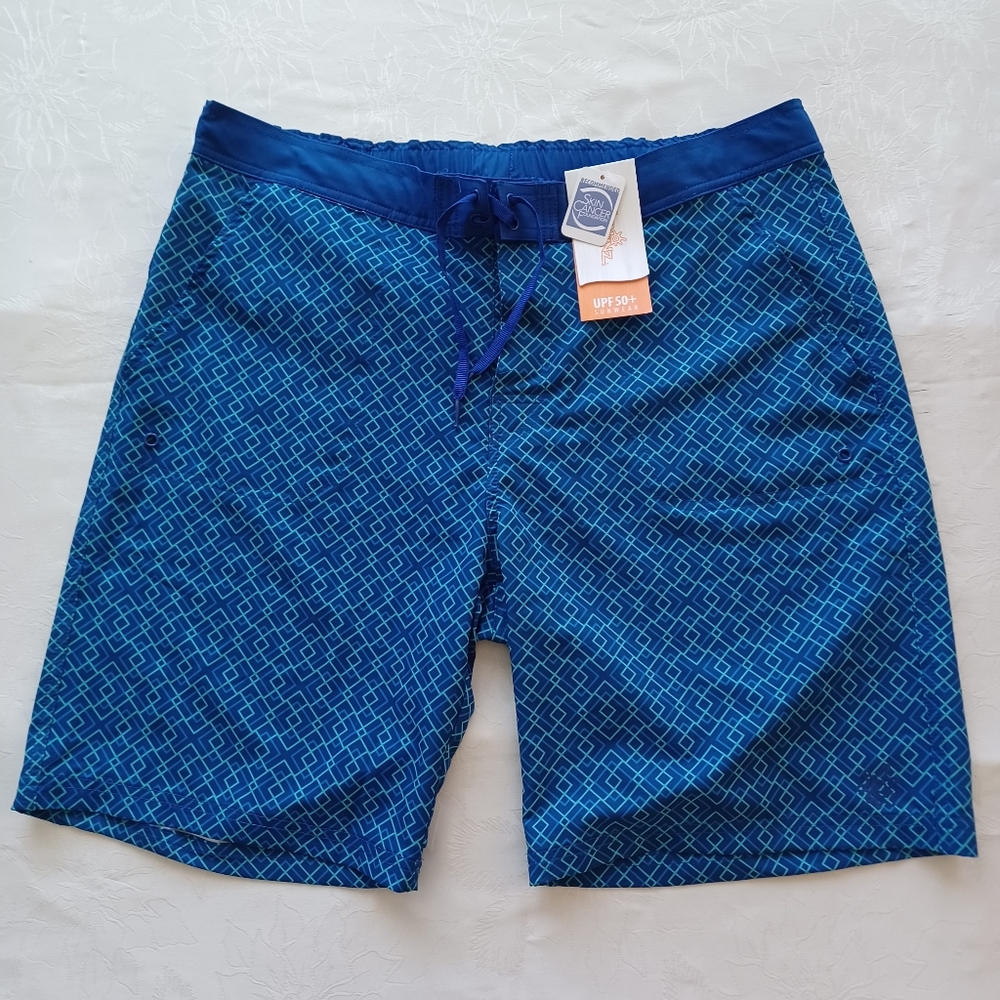 UV SKINZ MEN SWIM TRUNKS XL BLUE